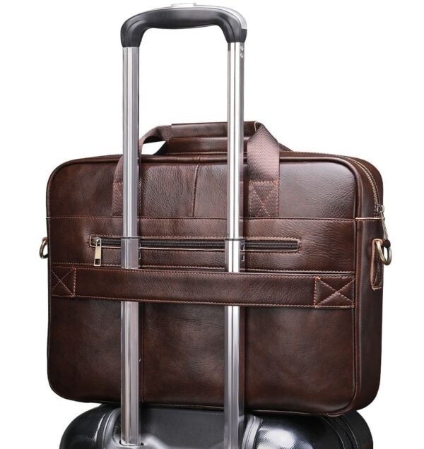 maletin para laptop 15 pulgadas cuero portafolio hombre 8
