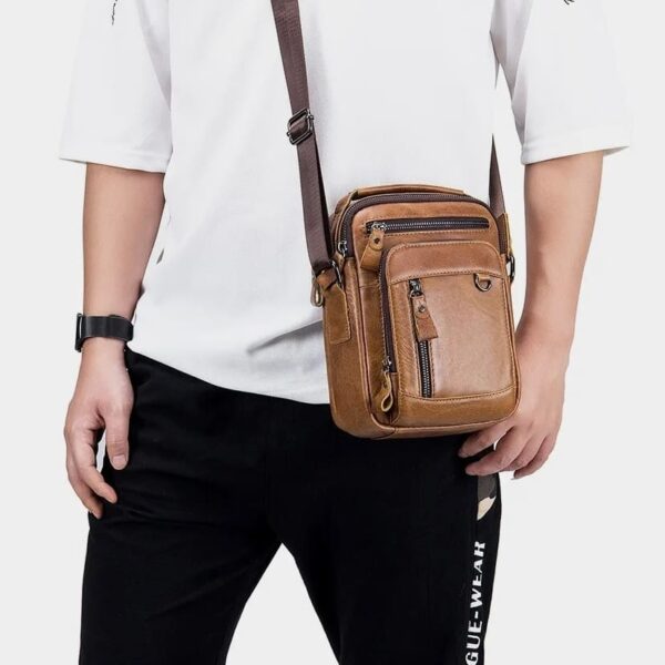 bolso bandolera hombre piel 166