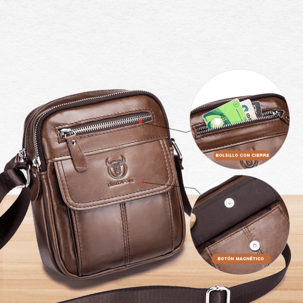 bolso bandolera hombre piel 41